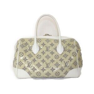 Louis Vuitton Bouclette Boston Bag Patent Handbag Monogram LV Lambskin Round